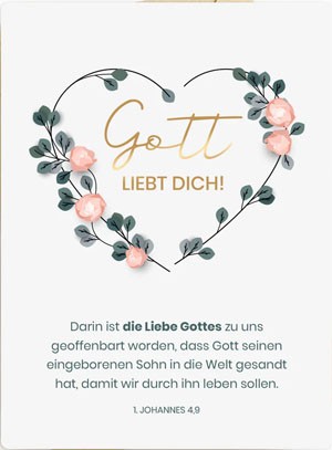 Postkarte - Gott liebt dich!